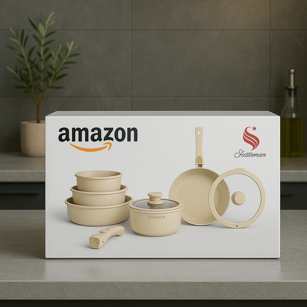 Batería Ollas Schaffhausen Mango Desmontable 11 Piezas Utensilios