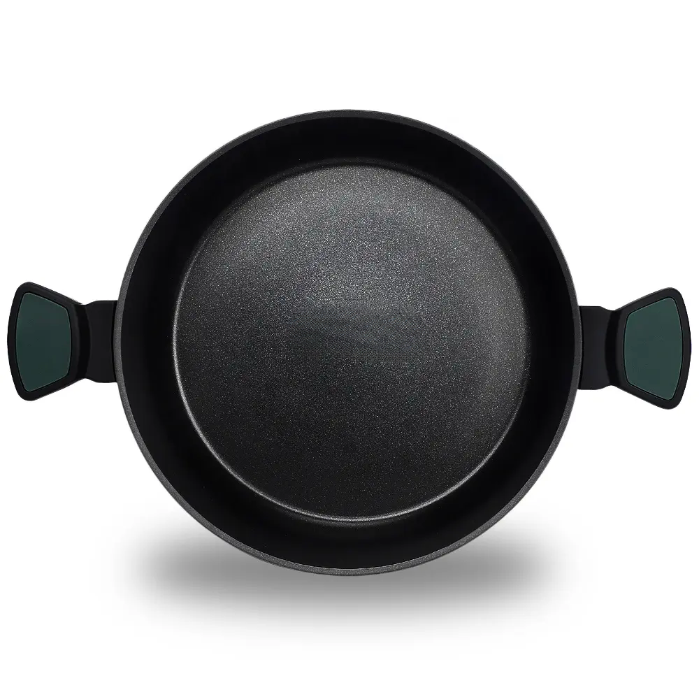 Batería Ollas Mármol Schaffhausen 7 Piezas Antiadherente Negro Wok