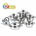 Juego Ollas Acero Inoxidable Schaffhausen 13 Piezas Termostato Tetera