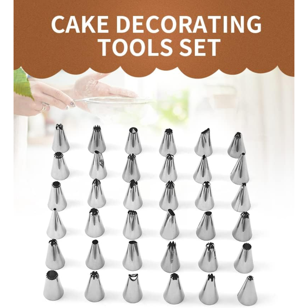 Combo Moldes Tortas 3 Piezas Kit Repostería 66 Piezas Base Giratoria