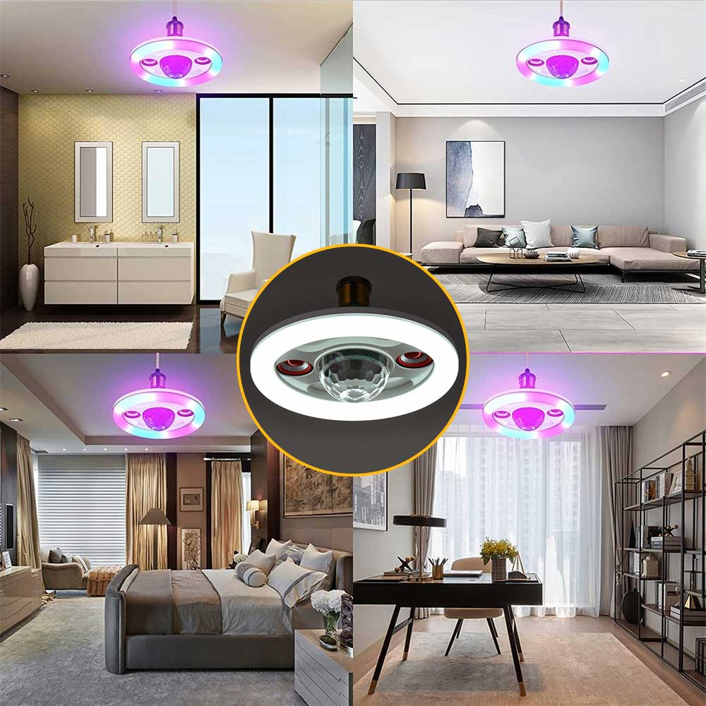 Bombillo Parlante Bluetooth RGB 36W E27 Doble Altavoz Control Remoto