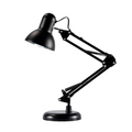 Lámpara Escritorio Brazo Flexible Articulado Bombillo LED E27 Negra