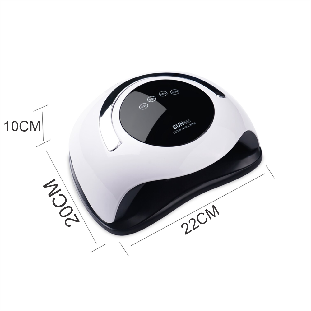 Lámpara Secadora Uñas 120W UV LED 36 Luces Pantalla Temporizador