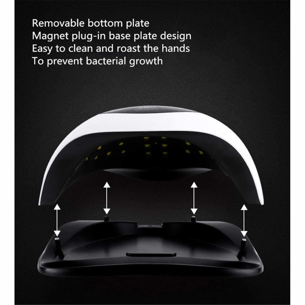 Lámpara Secadora Uñas 120W UV LED 36 Luces Pantalla Temporizador