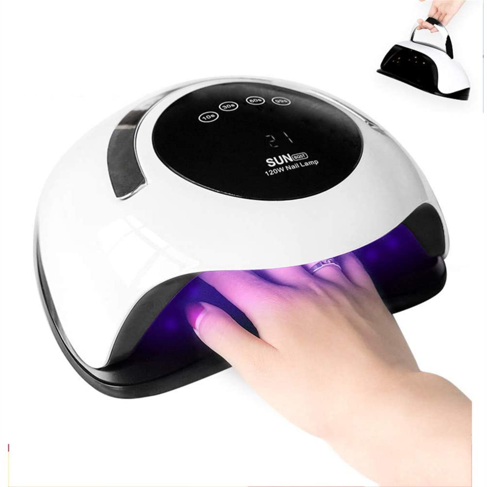 Lámpara Secadora Uñas 120W UV LED 36 Luces Pantalla Temporizador