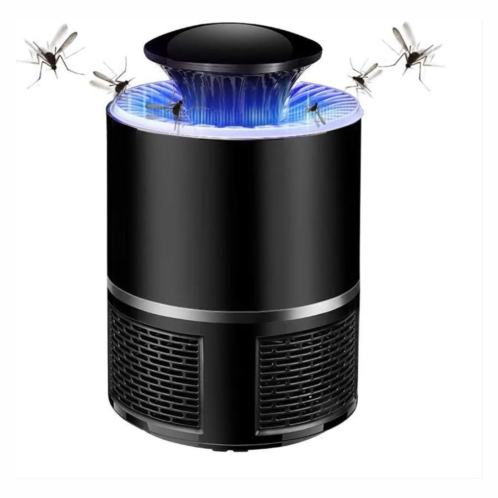 Lámpara Mata Mosquitos LED USB Silenciosa Trampa Zancudos Luz Nocturna