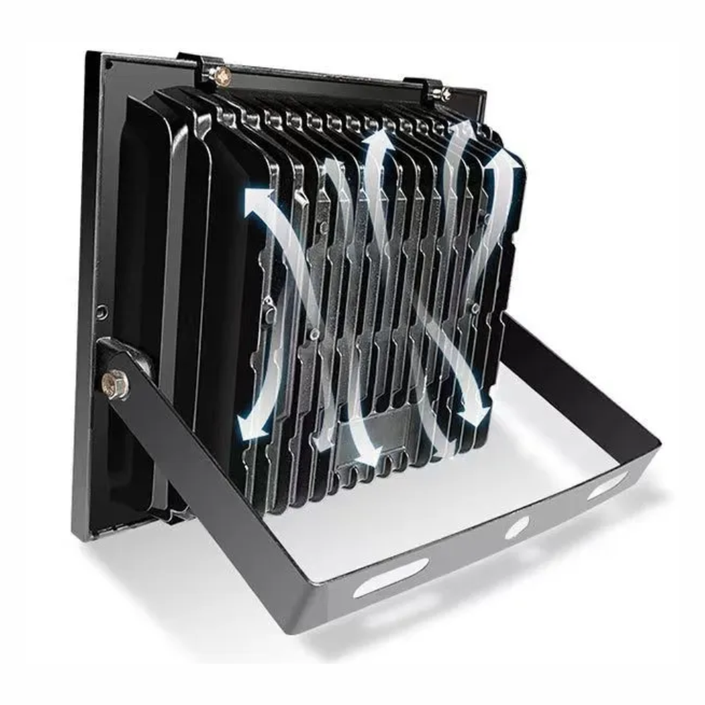 Reflector Solar Exterior 500W GD-759 Control Remoto Panel 25W IP67