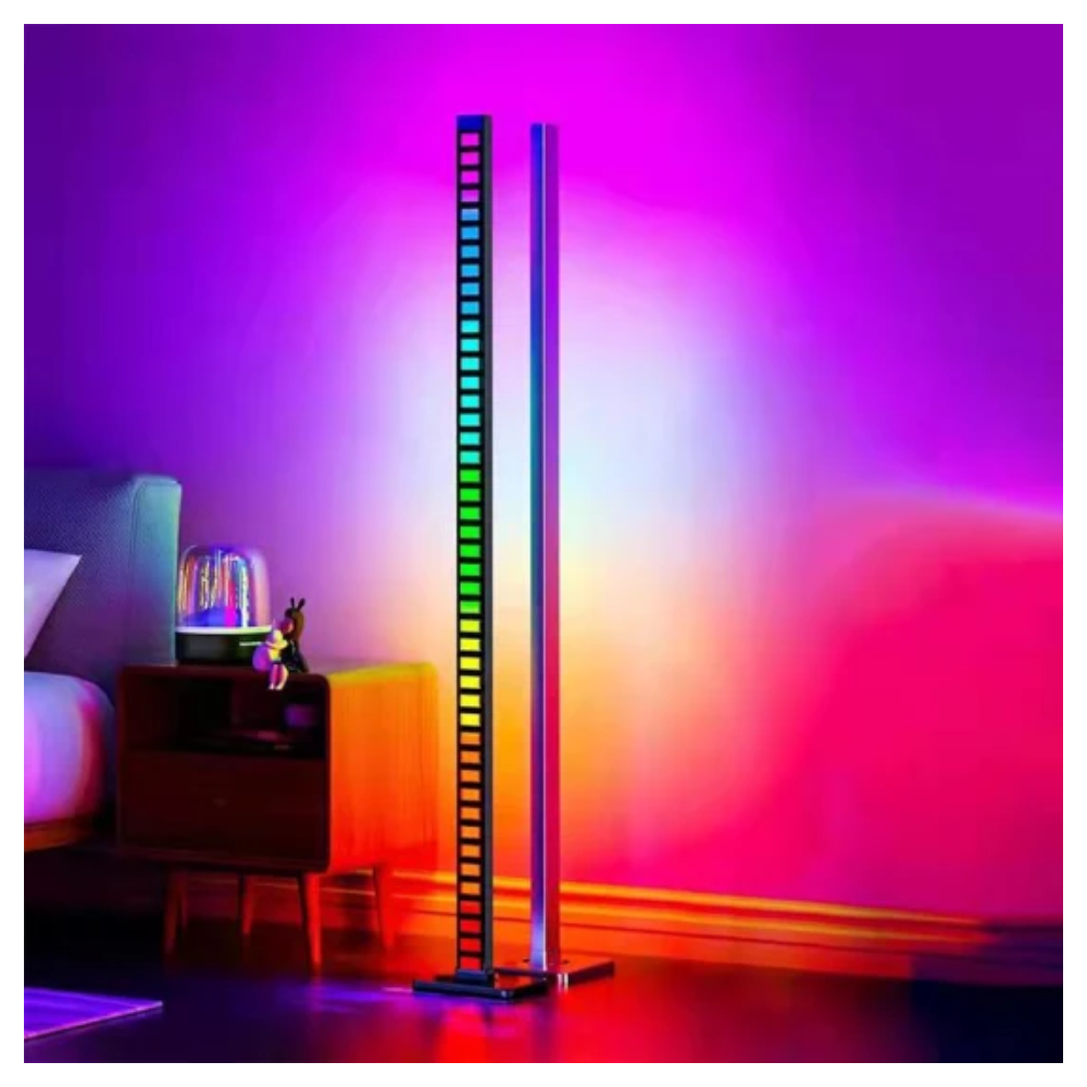 Lámpara Pie RGB 120cm Luces Rítmicas Música App Smart Life Control