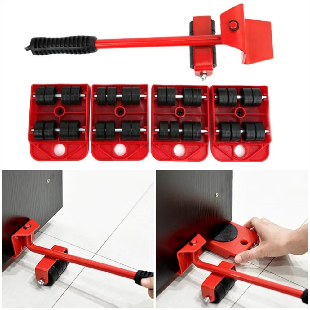 Levanta Muebles Palanca 4 Bases Deslizantes Mover Electrodomésticos