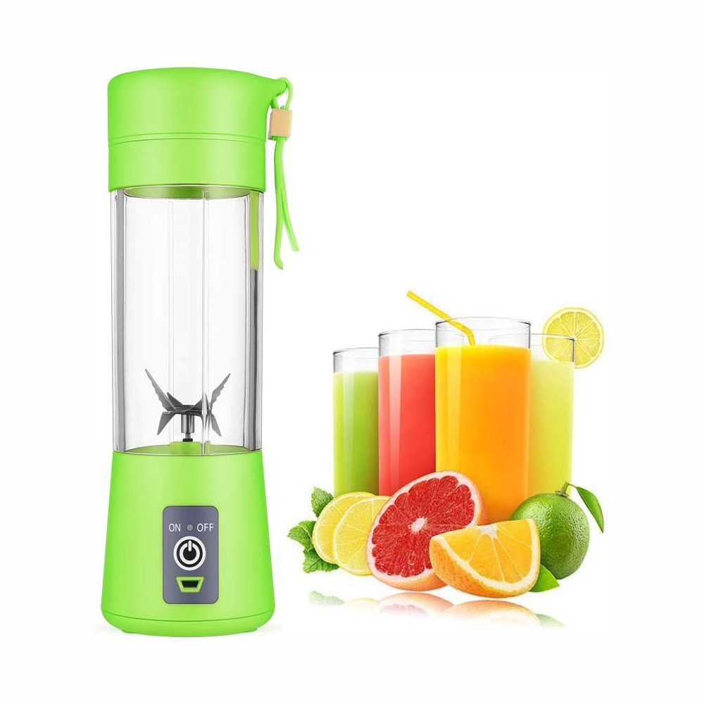 Licuadora Portátil Personal Recargable USB 6 Cuchillas 380 ml Batidos