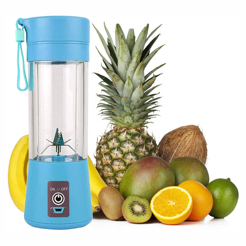 Licuadora Portátil Personal Recargable USB 6 Cuchillas 380 ml Batidos