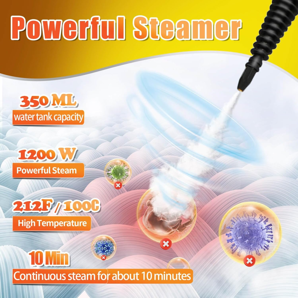 Limpiador Vapor Multifuncional 1000W DF-A001 Desinfectante Hogar