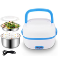Lonchera Eléctrica Vapor 2 Niveles Acero Inoxidable Cocina Arroz 110V
