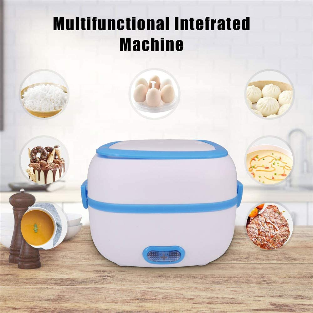 Lonchera Eléctrica Vapor 2 Niveles Acero Inoxidable Cocina Arroz 110V