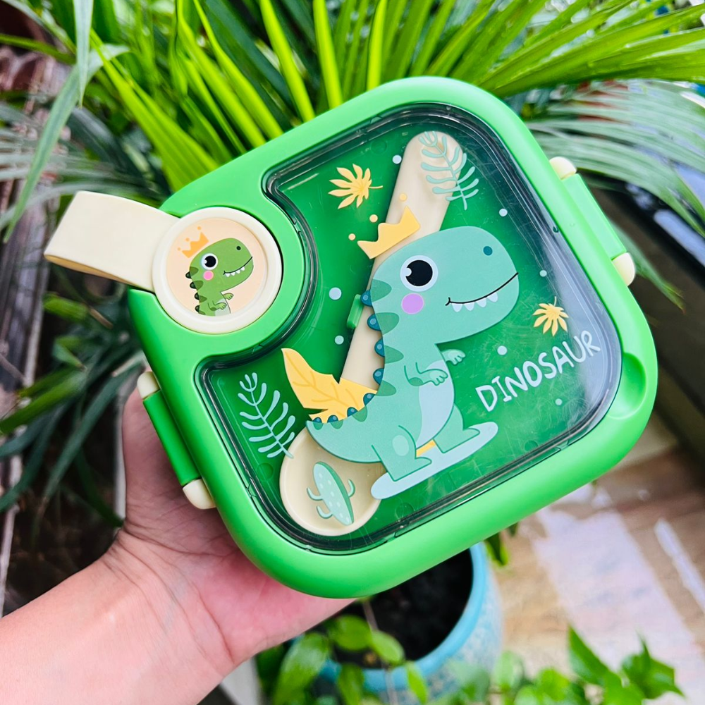Lonchera Niños Acero Inoxidable 304 Cuchara Tijeras Unicornio Dino