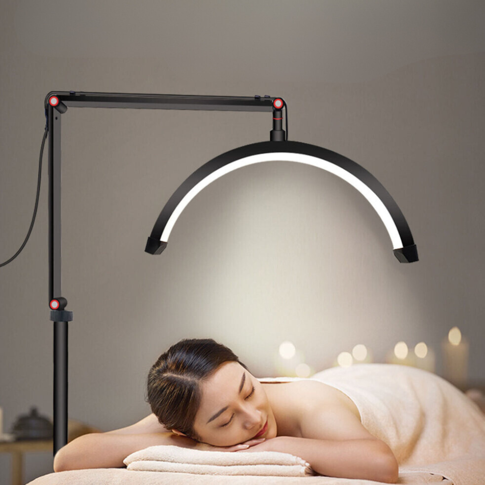 Lámpara LED Luna Profesional 20W 3 Tonos Pestañas Tatuajes Spa Uñas