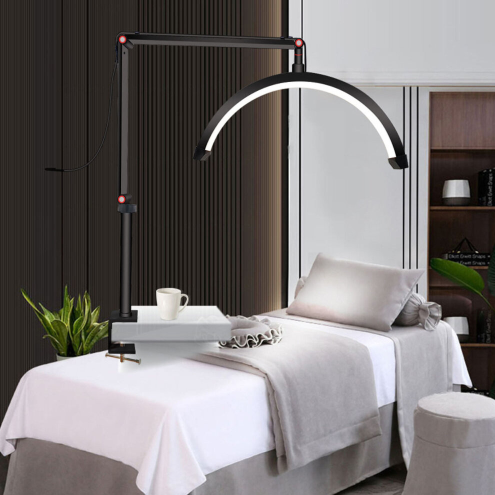 Lámpara LED Luna Profesional 20W 3 Tonos Pestañas Tatuajes Spa Uñas