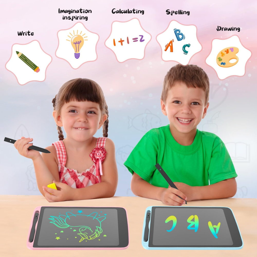 Tablero Mágico LCD 12 Pulgadas Dibujo Escritura Niños Borrado Botón