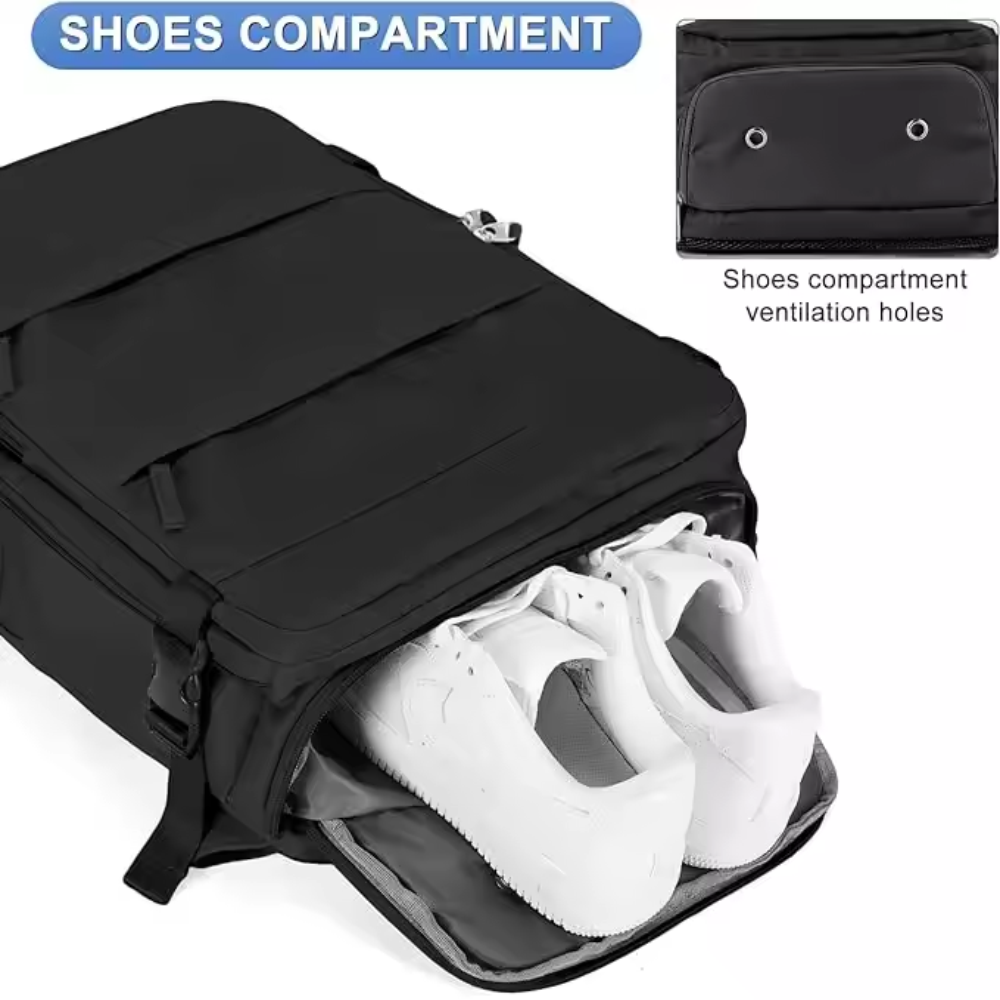 Maleta Mochila Viaje Cabina Impermeable Portátil 16 Bolsillo Zapatos