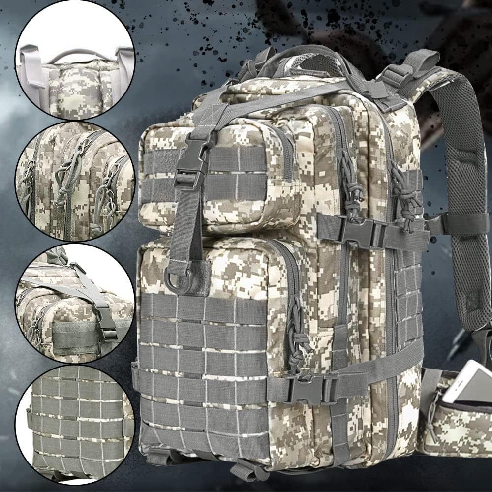 Maleta Táctica Militar 42 Litros Impermeable Oxford Molle Camping