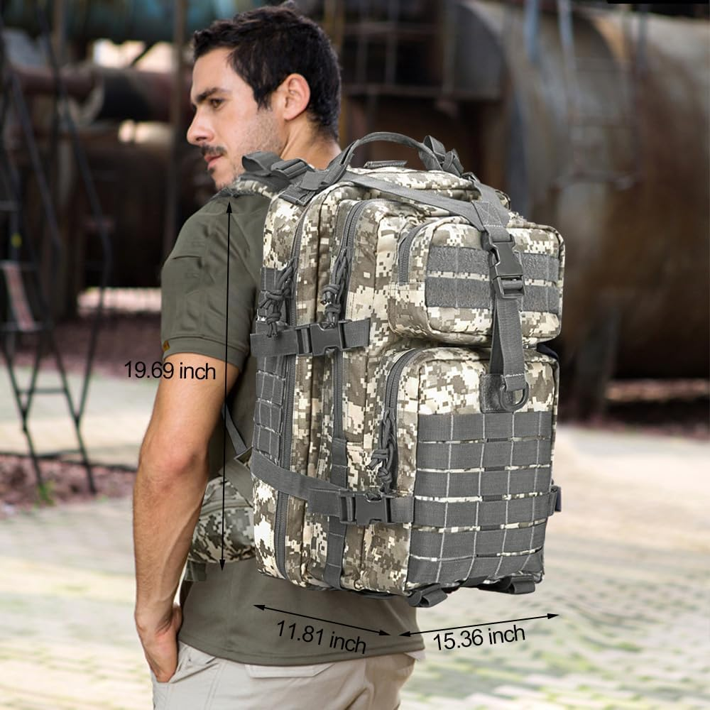Maleta Táctica Militar 42 Litros Impermeable Oxford Molle Camping