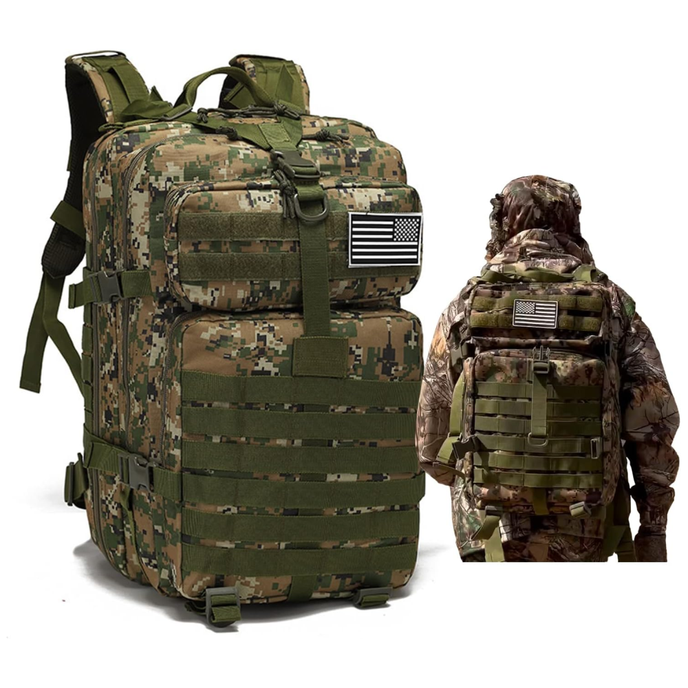 Maleta Táctica Militar 42 Litros Impermeable Oxford Molle Camping