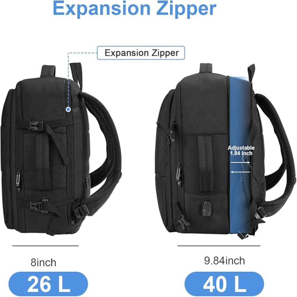 Maleta Mochila Viaje Cabina Expandible Impermeable Puerto USB Premium