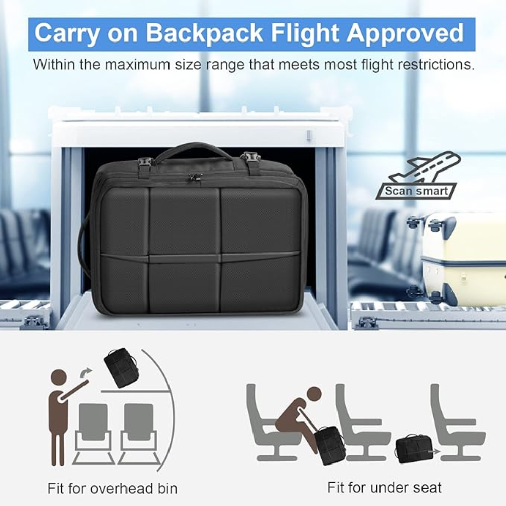 Maleta Mochila Viaje Cabina Expandible Impermeable Puerto USB Premium