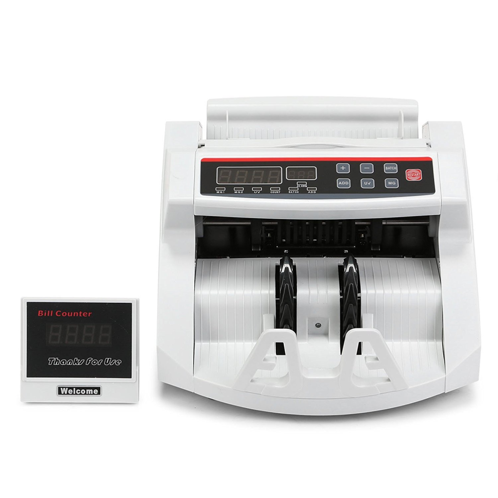 Contadora Billetes Detector Falsos UV MG 1000 Billetes Minuto Pantalla