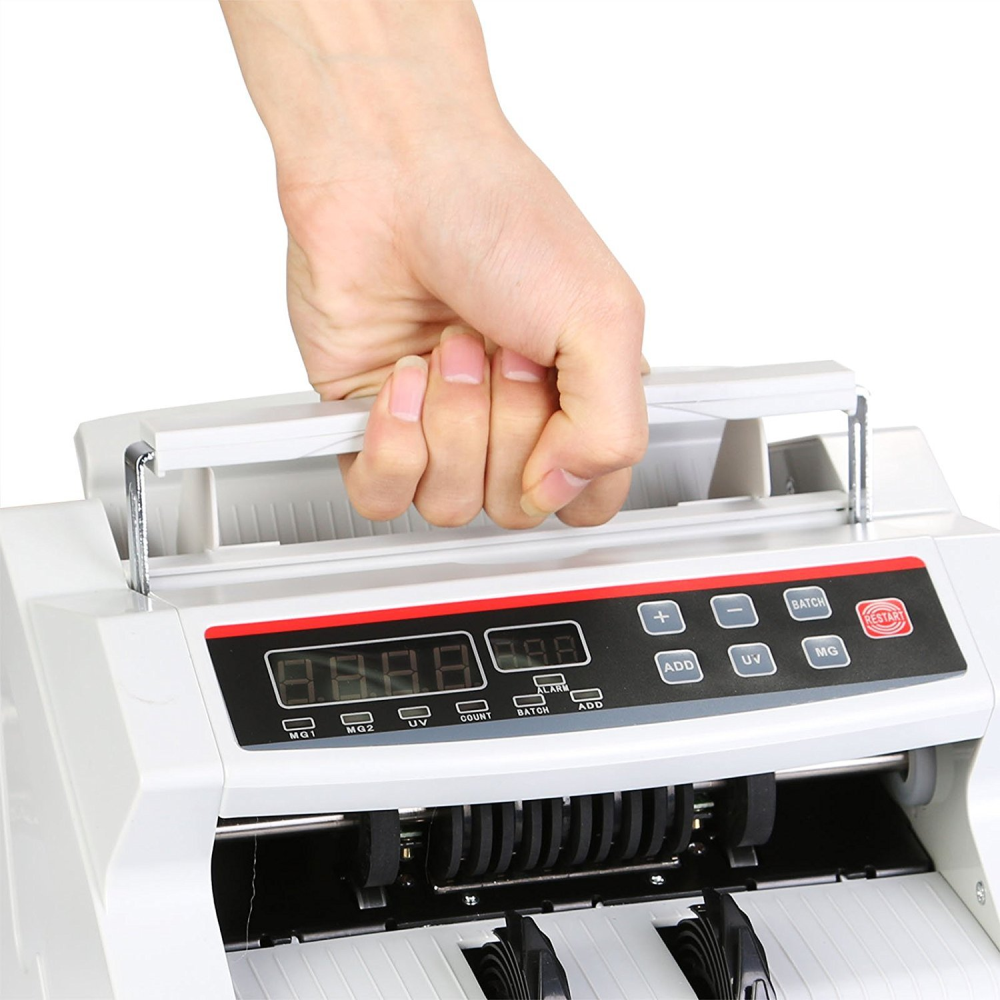 Contadora Billetes Detector Falsos UV MG 1000 Billetes Minuto Pantalla