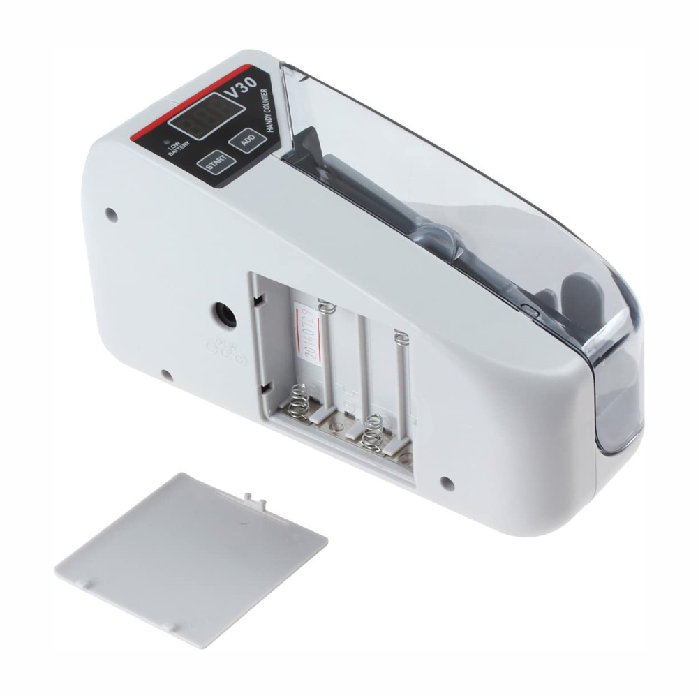 Contadora Billetes Portátil Handy Counter Pantalla LED Pilas Adaptador