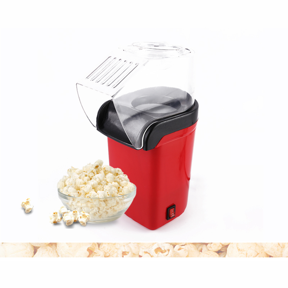 Crispetera Eléctrica Aire Caliente Palomitas 1200W Roja Taza Medidora