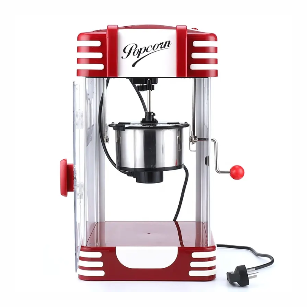 Crispetera Eléctrica Retro 10 Tazas Palomitas Maíz 1200W Agitador
