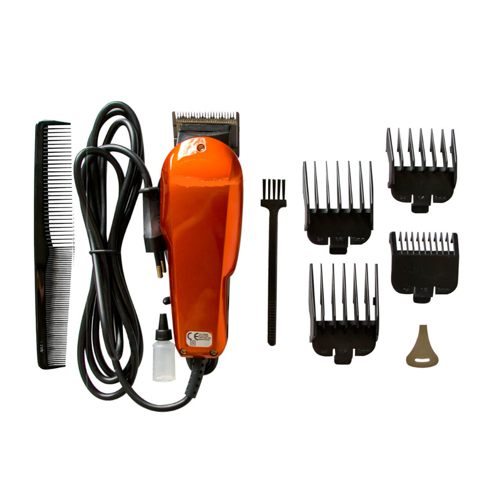 Máquina Peluquear Profesional 110-220V 4 Peines Guía Acero Inoxidable