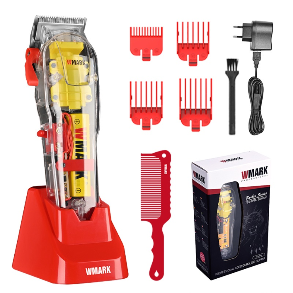 Máquina Peluquería Profesional Wmark NG108 Pro Recargable 7300RPM Base