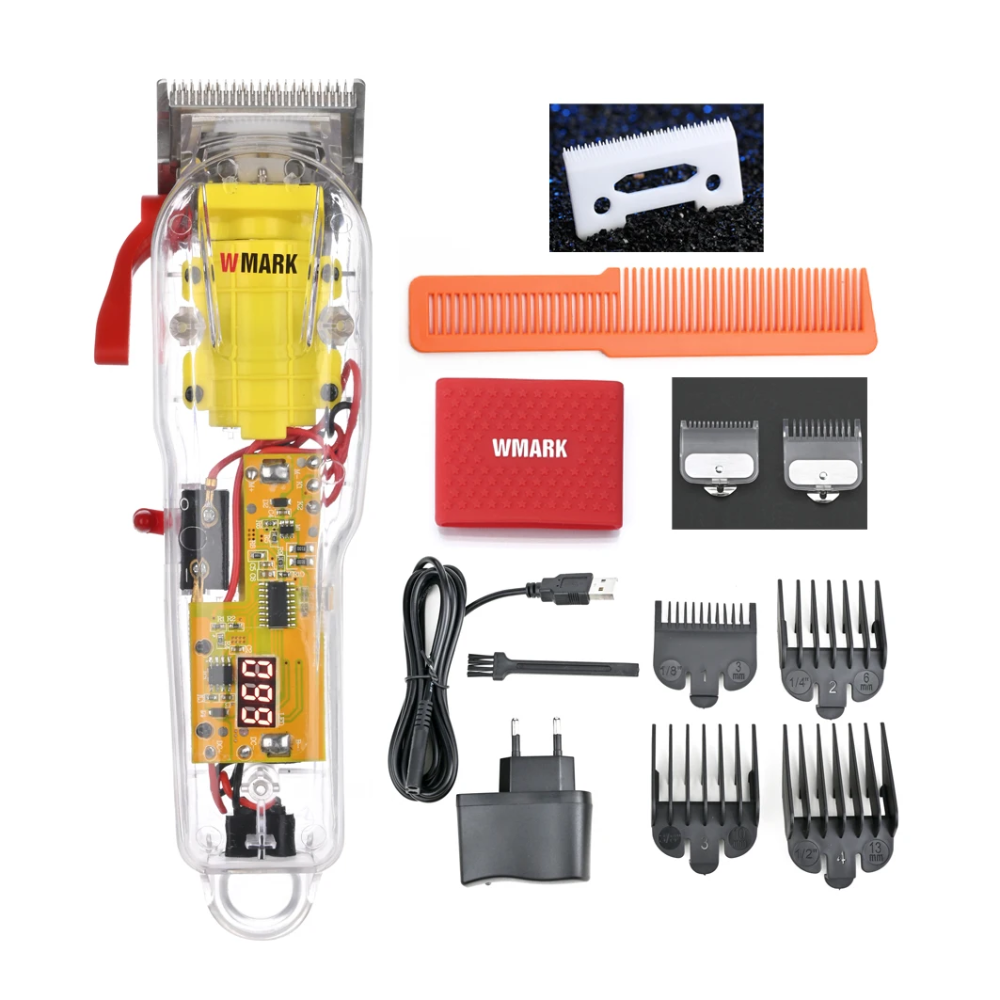 Máquina Peluquería Profesional Wmark NG108 Pro Recargable 7300RPM Base