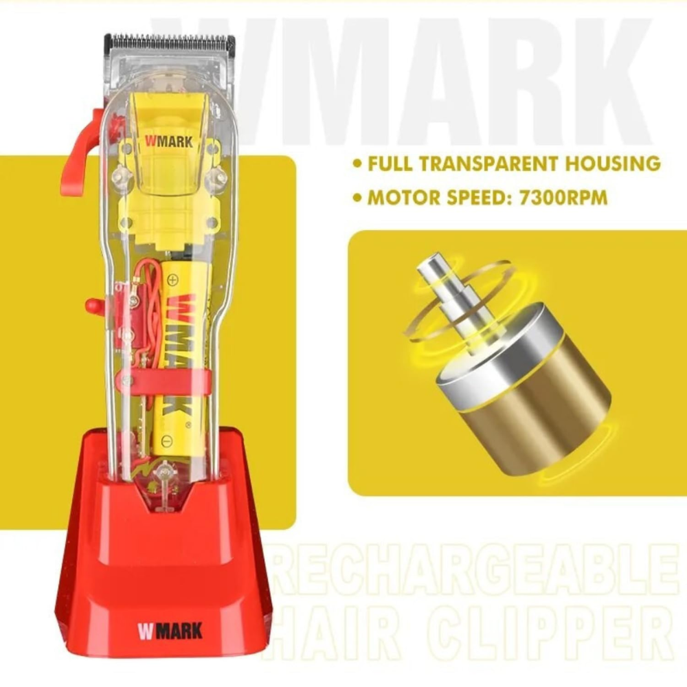 Máquina Peluquería Profesional Wmark NG108 Pro Recargable 7300RPM Base