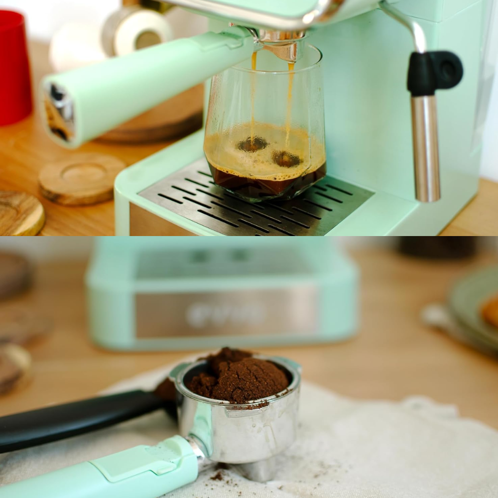 Cafetera Espresso Capuchino 20 Bar 1350W Renahouse Vaporizador Molino