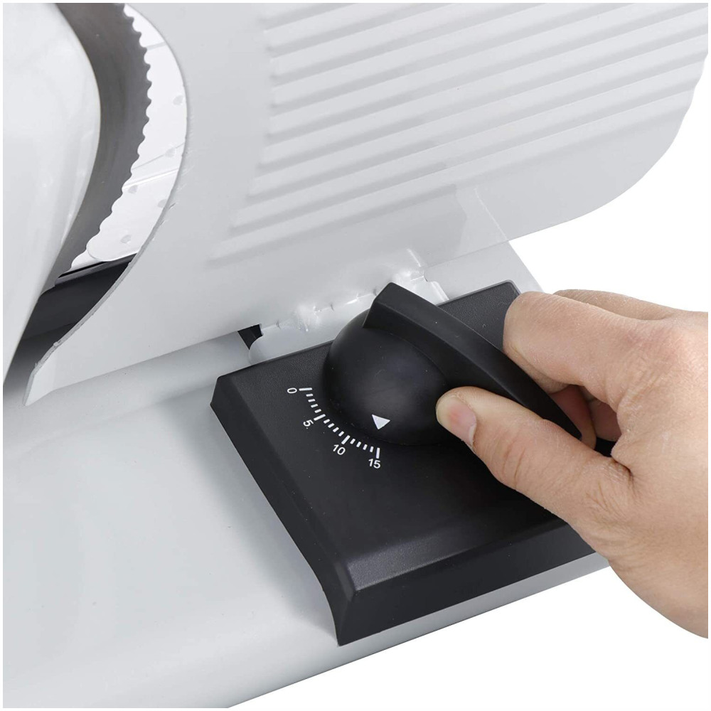 Rebanadora Eléctrica Carne Jamón Queso 200W Cuchilla 19cm Ajustable