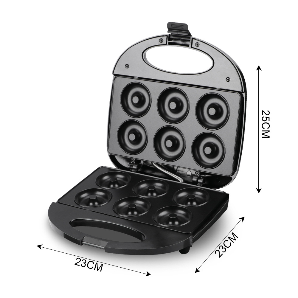 Máquina Mini Donas Eléctrica 6 Puestos Antiadherente Luz Indicadora