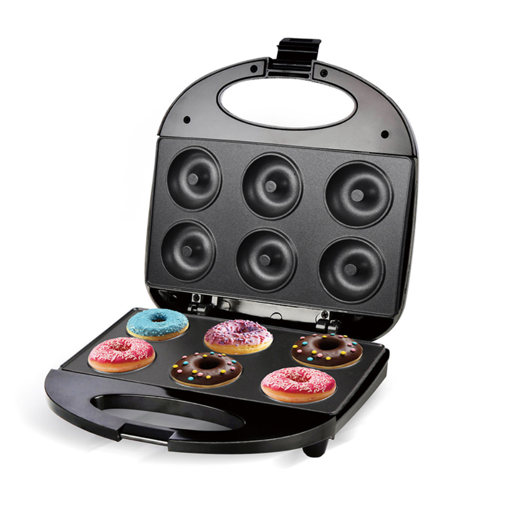 Máquina Mini Donas Eléctrica 6 Puestos Antiadherente Luz Indicadora