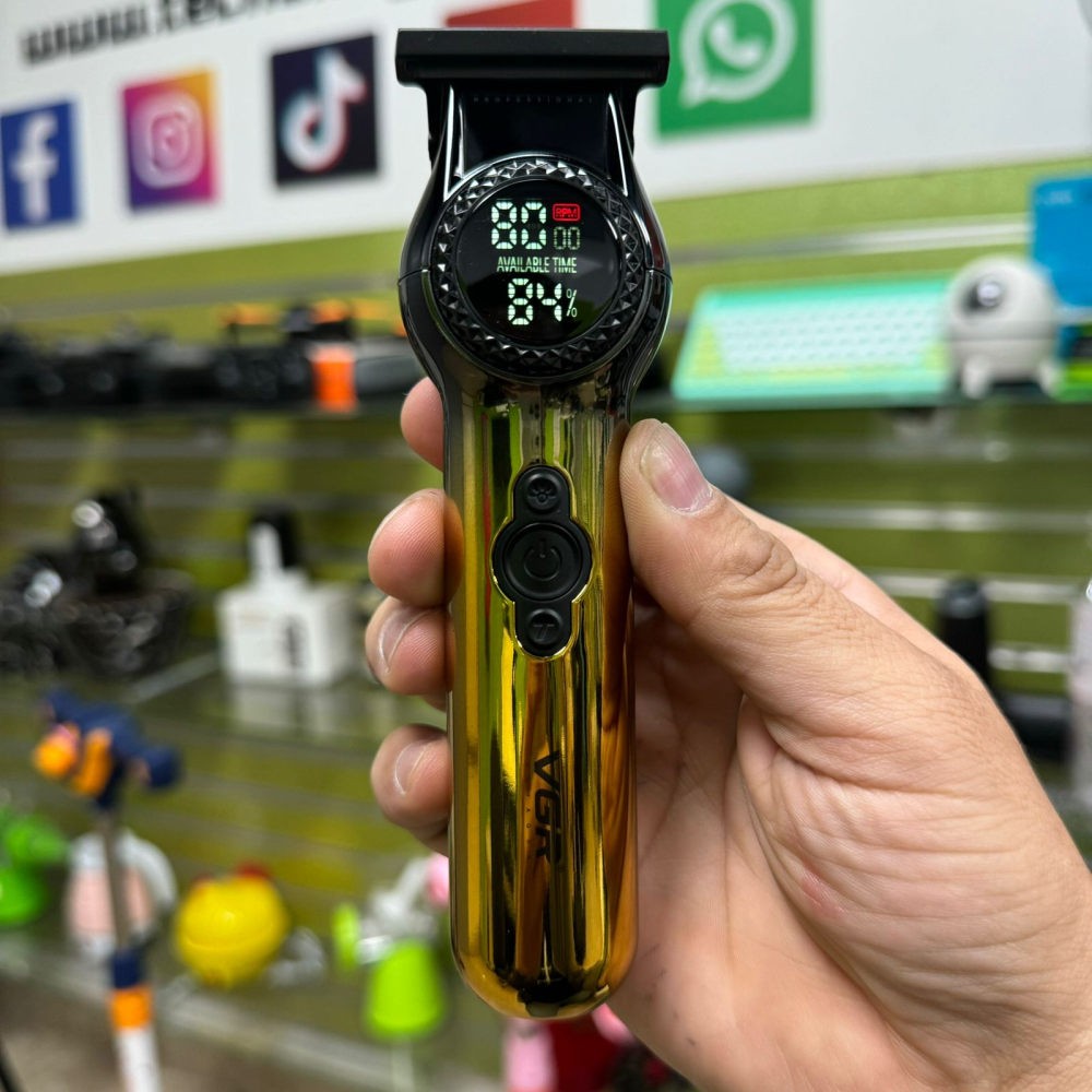 Patillera VGR V990 Recargable USB C Barba Contornos 8000RPM LED