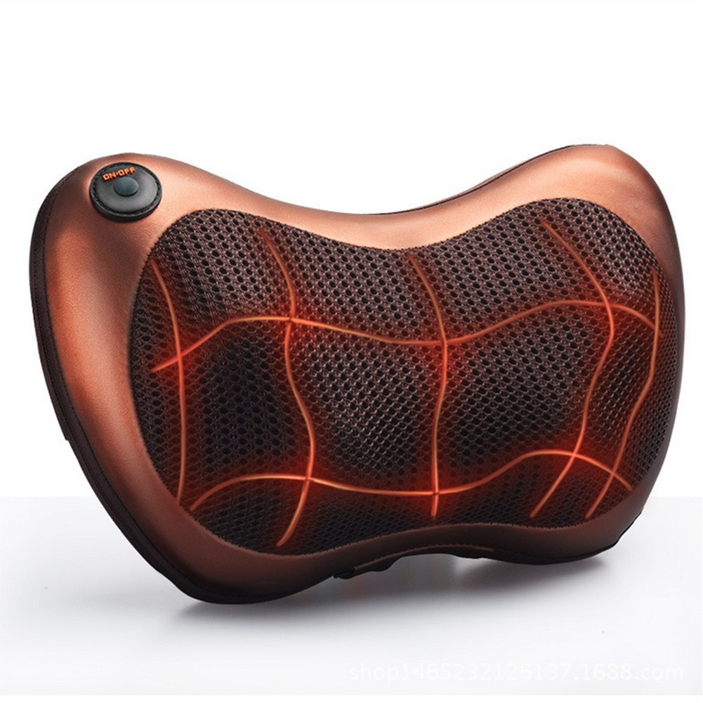Masajeador Almohada Eléctrico Shiatsu Calor Cuello Espalda 110V 12V
