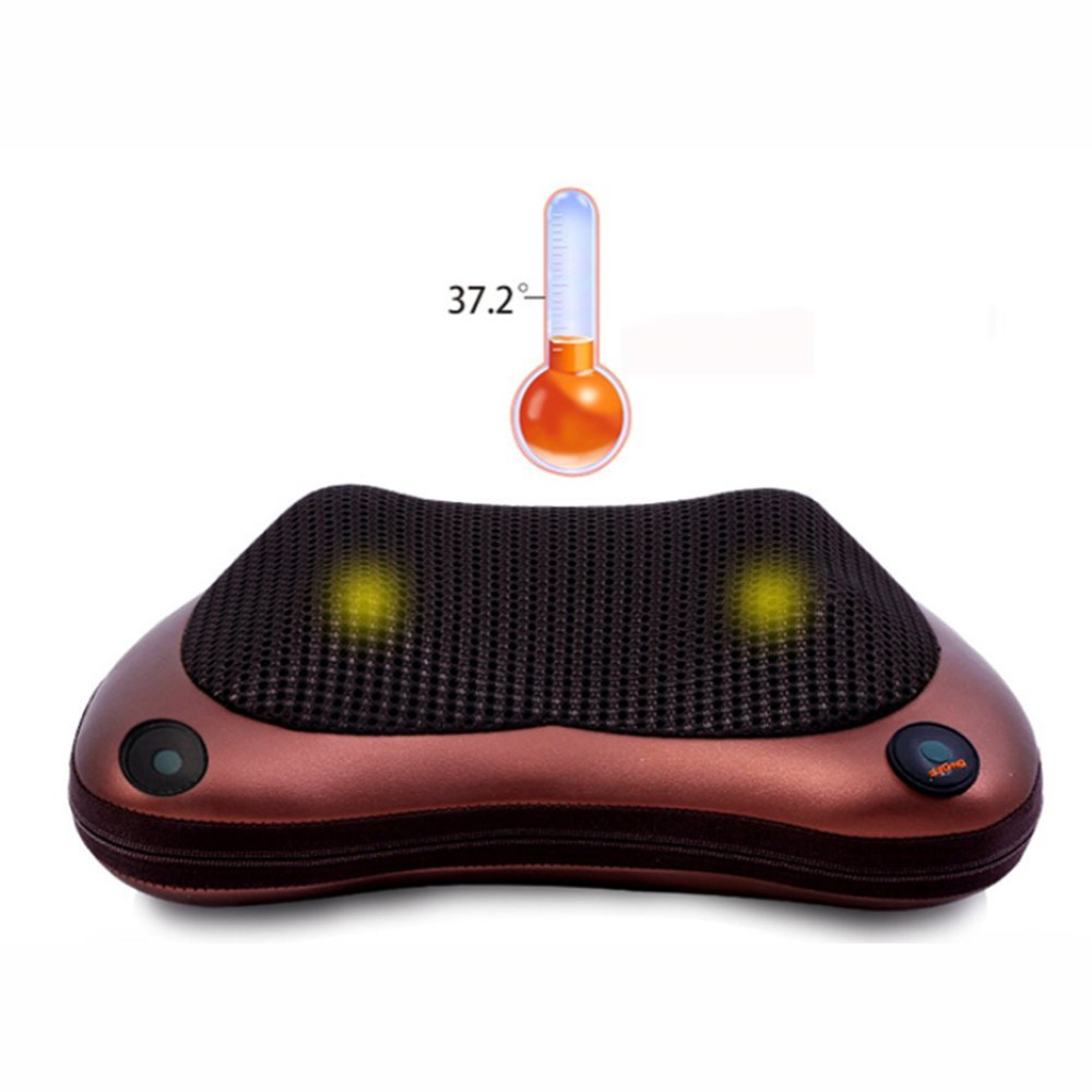 Masajeador Almohada Eléctrico Shiatsu Calor Cuello Espalda 110V 12V