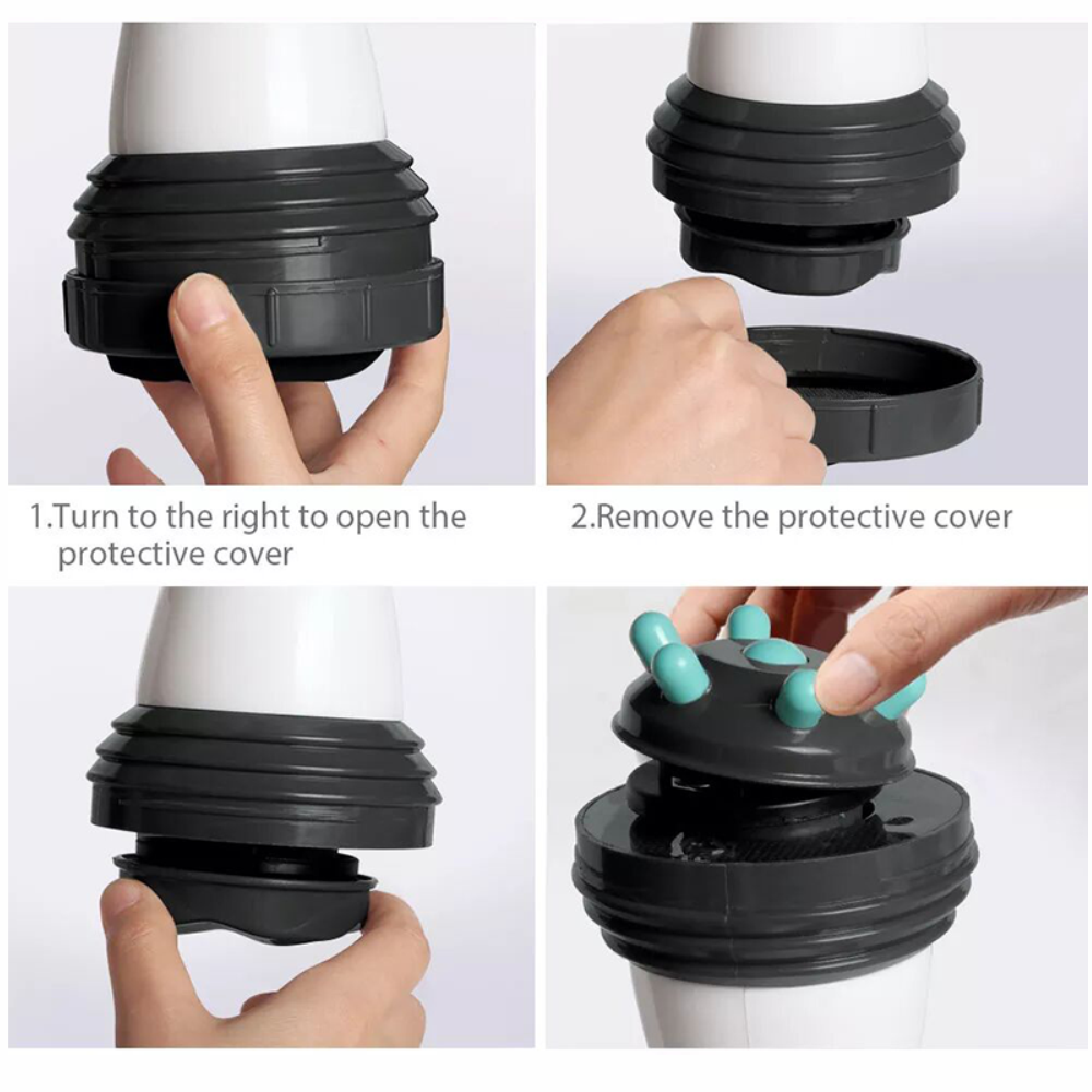 Masajeador Corporal Eléctrico 5 Cabezales Moldeador Abdomen Piernas