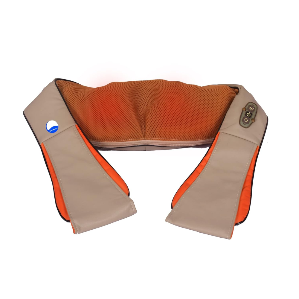 Masajeador Cervical Amasado Calor Infrarrojo Cuello Espalda 8 Nodos