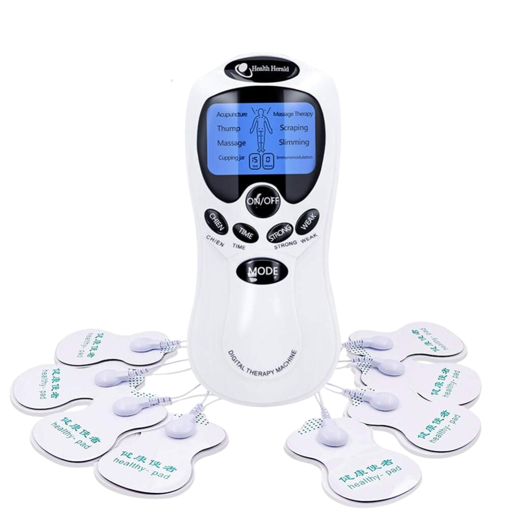 Masajeador Corporal Electrodos 8 Modos Electroestimulador Portátil