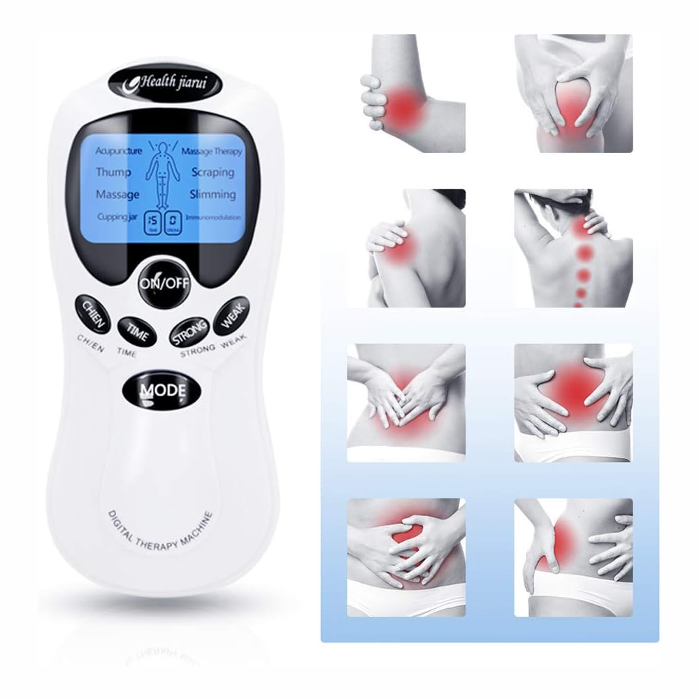 Masajeador Corporal Electrodos 8 Modos Electroestimulador Portátil
