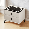 Mesa Noche Inteligente Carga Inalámbrica USB LED Parlante Bluetooth