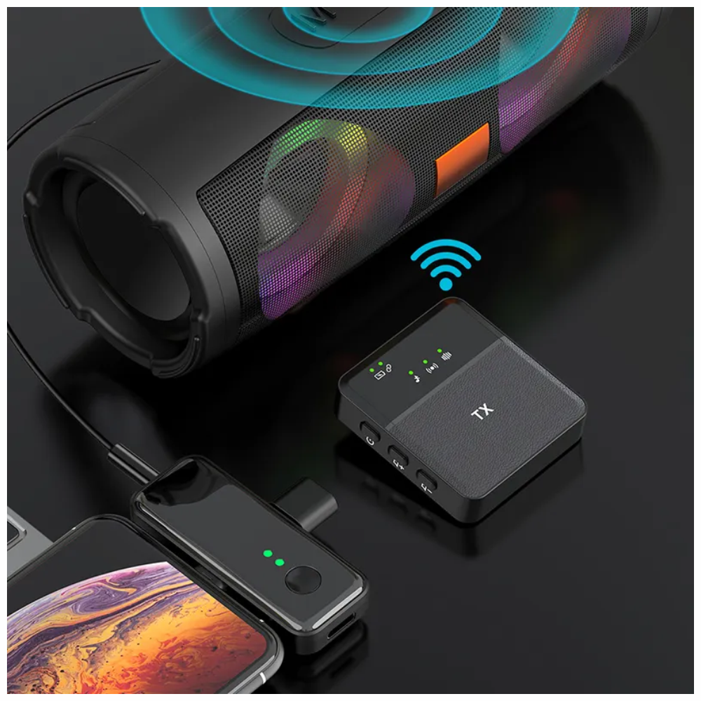 Micrófono Solapa Inalámbrico 2.4GHz Tipo C Lightning Reducción Ruido